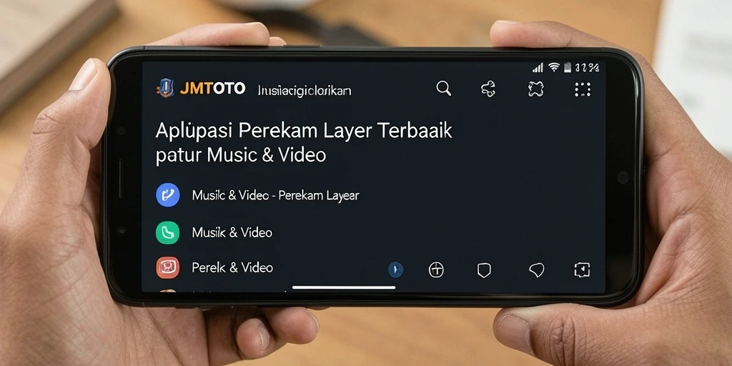 Tampilan antarmuka aplikasi JMTOTO saat merekam layar.