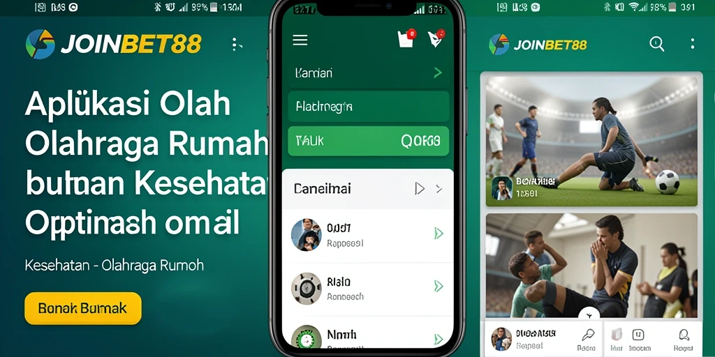 Tampilan antarmuka aplikasi JOINBET88 yang user-friendly dan menarik.