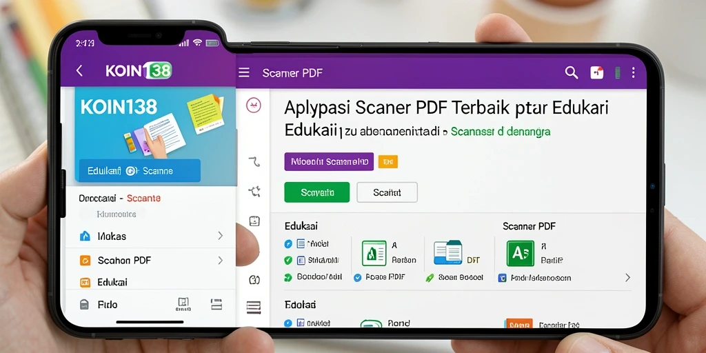 Antarmuka pengguna KOIN138 yang intuitif untuk Scanner PDF.